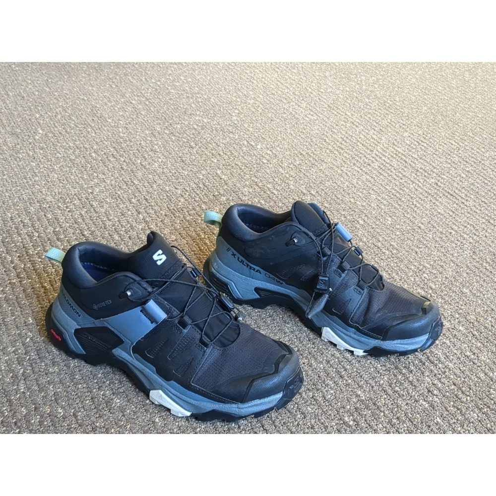Salomon X Ultra 4 GTX Women's Hiking Shoes Size 6.5 Black Gray